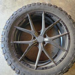 Verde v20 Satin Rims (Complete set With 33x12.50R22LT)