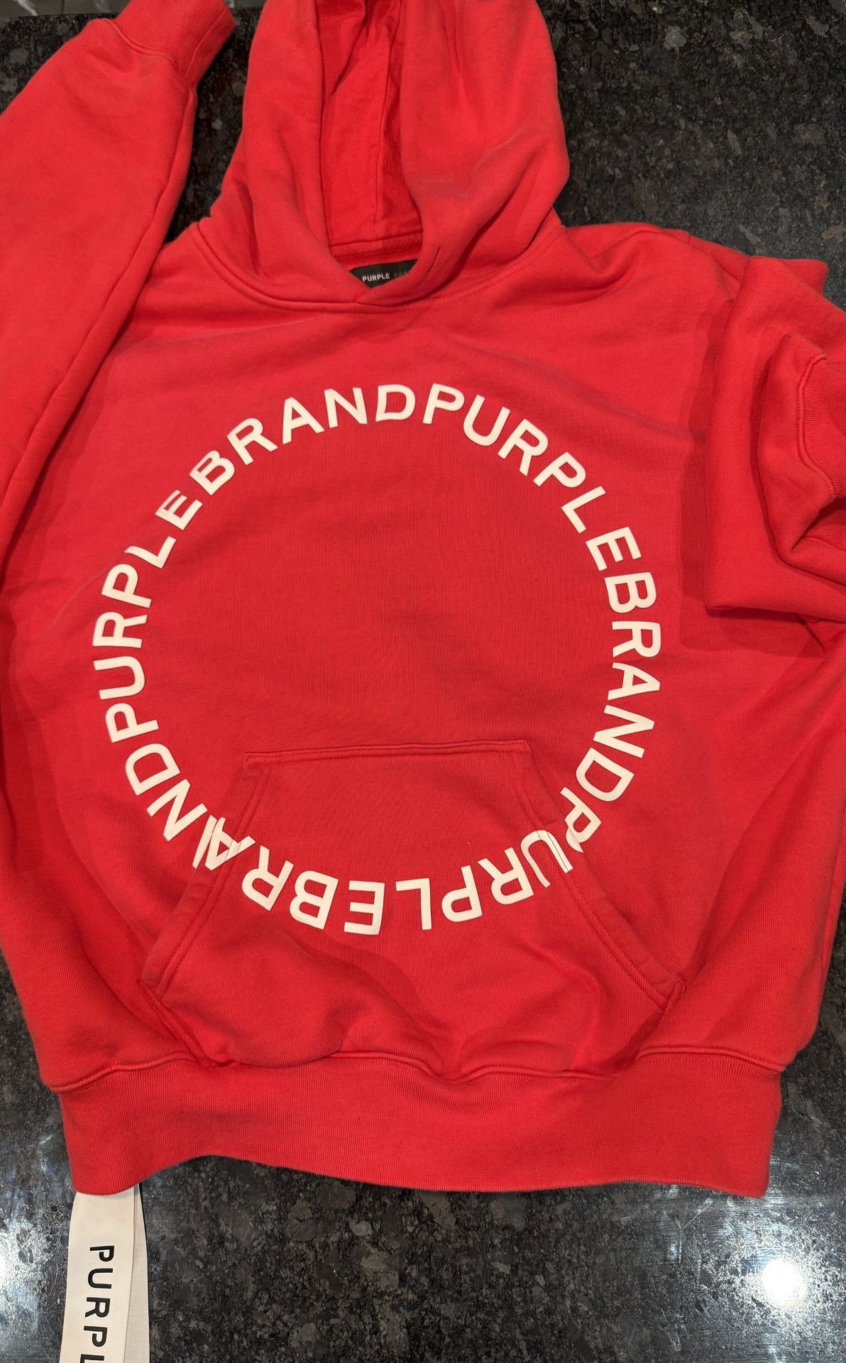 Purple Brand HWT fleece "Red" hoodie