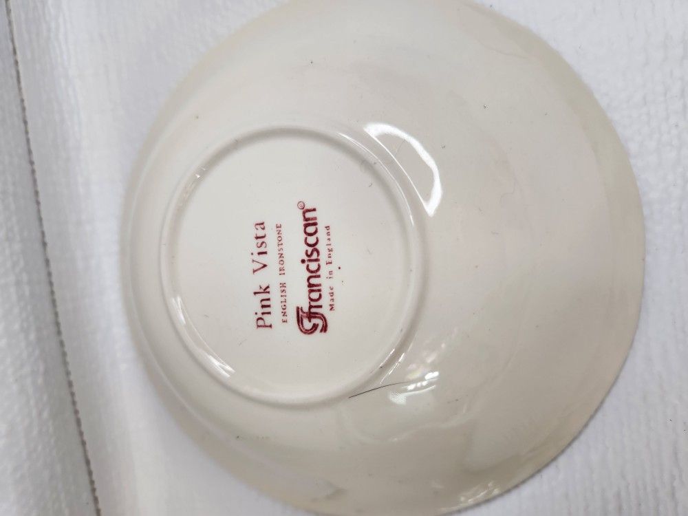 Francisan Pink Vista Cereal Bowls Set Of two