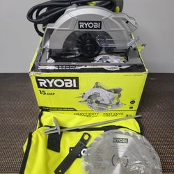 Ryobi Circular Saw W/ Laser & Accessories 