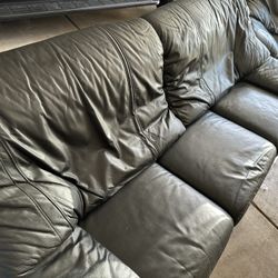 Couches Italian Leather black Modern 