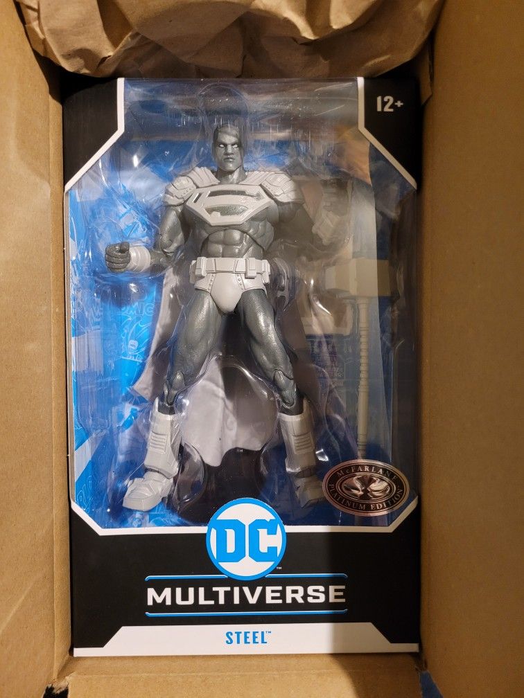 Steel Platinum Edition (Reign Of The Superman) 7" Figure