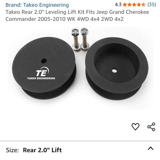 Jeep Spacer Level Kit (FOR REAR)