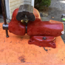 York 150 vise /  6 Inch Jaws  / Swivel Base  / 65 Pounds / Made in Czechoslovakia