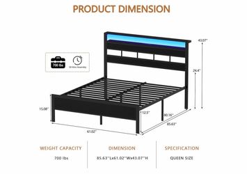 Queen size bed frame