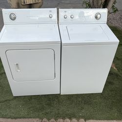 Washer And Dryer Electric Laundry Set Roper By Whirlpool Heavy Duty 