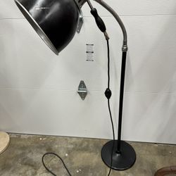 Antique Industrial Smith? Victor Floor Lamp Adjustable Mobile Removable Light 