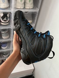 Jordan 9 photo blue black cheap bottom