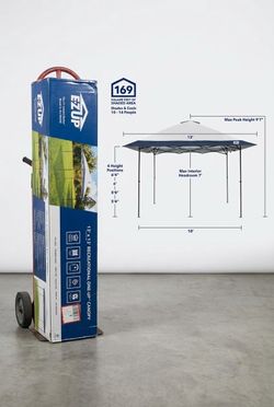 E-Z UP 13x13 Recreational One-Up Canopy