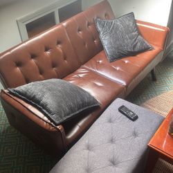 Leather Futon 