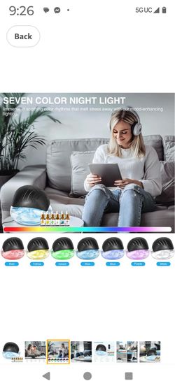 Water Air Purifier for Home with Essential Oil Diffuser & Humidifier, Rainbow Air Washer with LED Mood Light- Includes 4x10ml Essential Oils, Air Revi