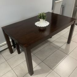 Gardeners 6 Person Solid Wood Dining Table And Bench. 