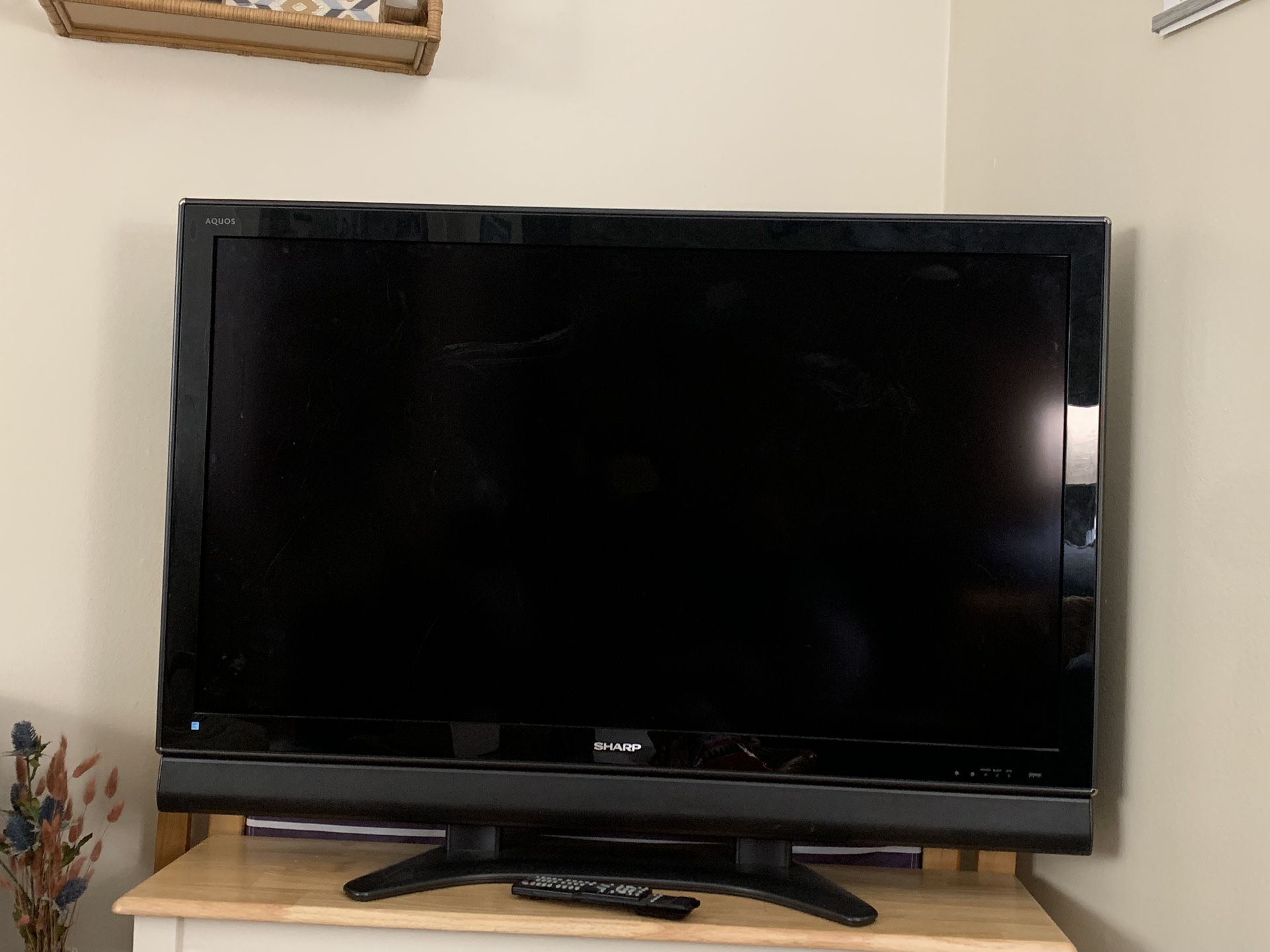 Large TV with Remote 