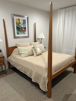4 post wood bed frame