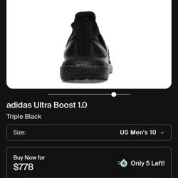 Ultra Boost 1.0 Triple Black 