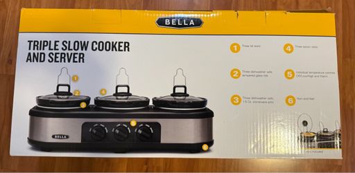 Bella Triple Slow Cooker