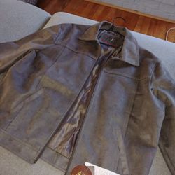  Leather Bomber Brown Jacket