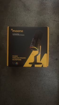 MAONO PD100W USB Wireless Microphone for PC, Gaming Streaming Dynamic Mic