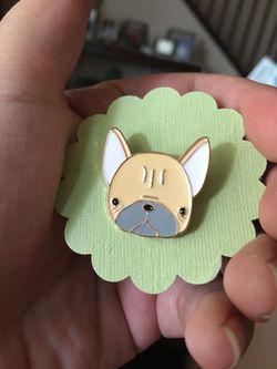 Puppy dog enamel pin