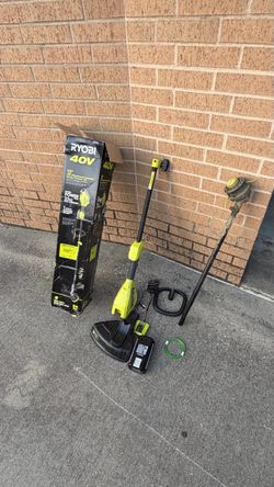 RYOBI 40V 15” Cordless String Trimmer Kit, RY40ST01K — Used