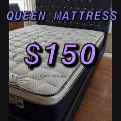 BRAND NEW PILLOW TOP MATTRESSES ✅ COLCHONES NUEVOS PILLOW TOP 💯‼️   QUEEN SIZE $150 ❌ $210 With Box Spring   FULL SIZE $140❌ $200 With Box Spring💥  