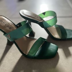 Kitten Heels Guess Green + White Kitten Heels Fashion