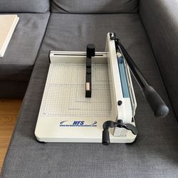 HFS(R) Heavy Duty Guillotine Paper Cutter 400 Sheet Capacity | Solid Steel Constructioon Used