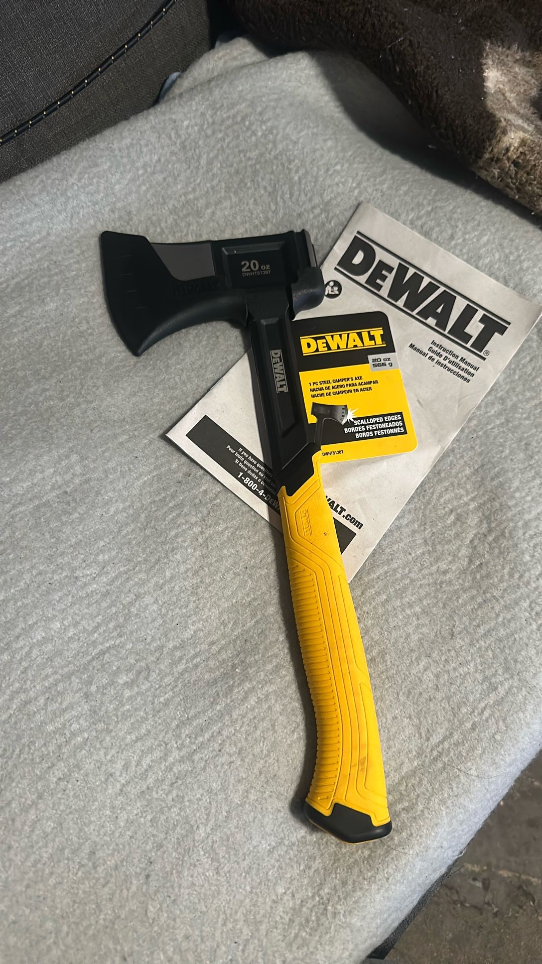 Campers Axe Dewalt Brand New
