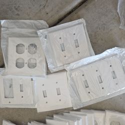 Leviton/hyper tough outlets covers assorted