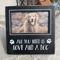 All You Need Is Love & A Dog Picture Frame Brand New