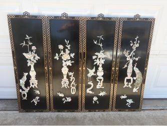 Asian panels decor