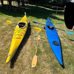 Kayaks With Lots Of Equipment