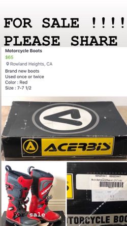 NEW-ACERBIS OFF ROAD BOOTS