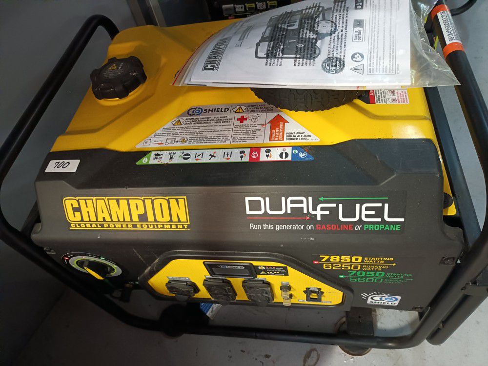 Champion Dual Flex Gasoline OR Propane Generator 