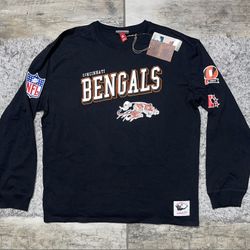 Cincinnati Bengals Mitchell & Ness Long Sleeve Tee