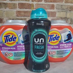 Tide Pods And Unstoppabls Scent Boosters 