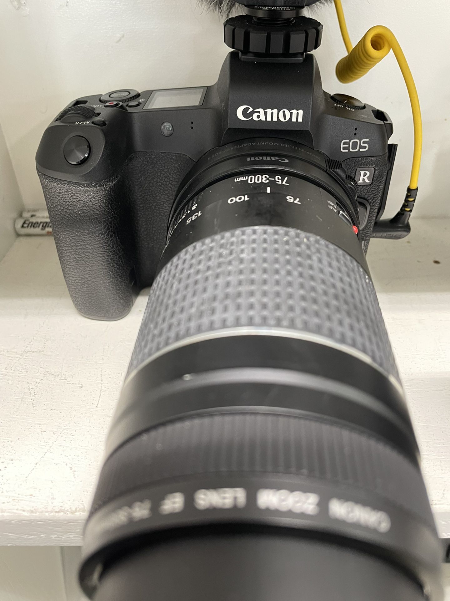 Canon EOS R DIGITAL Camera MODEL: DS126721 Lens 75-300mm With Charger 🔌