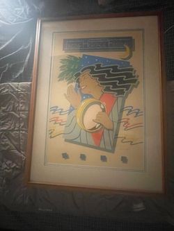 Vintage 1983 New Orleans Jazz and Heritage Festival Poster Framed