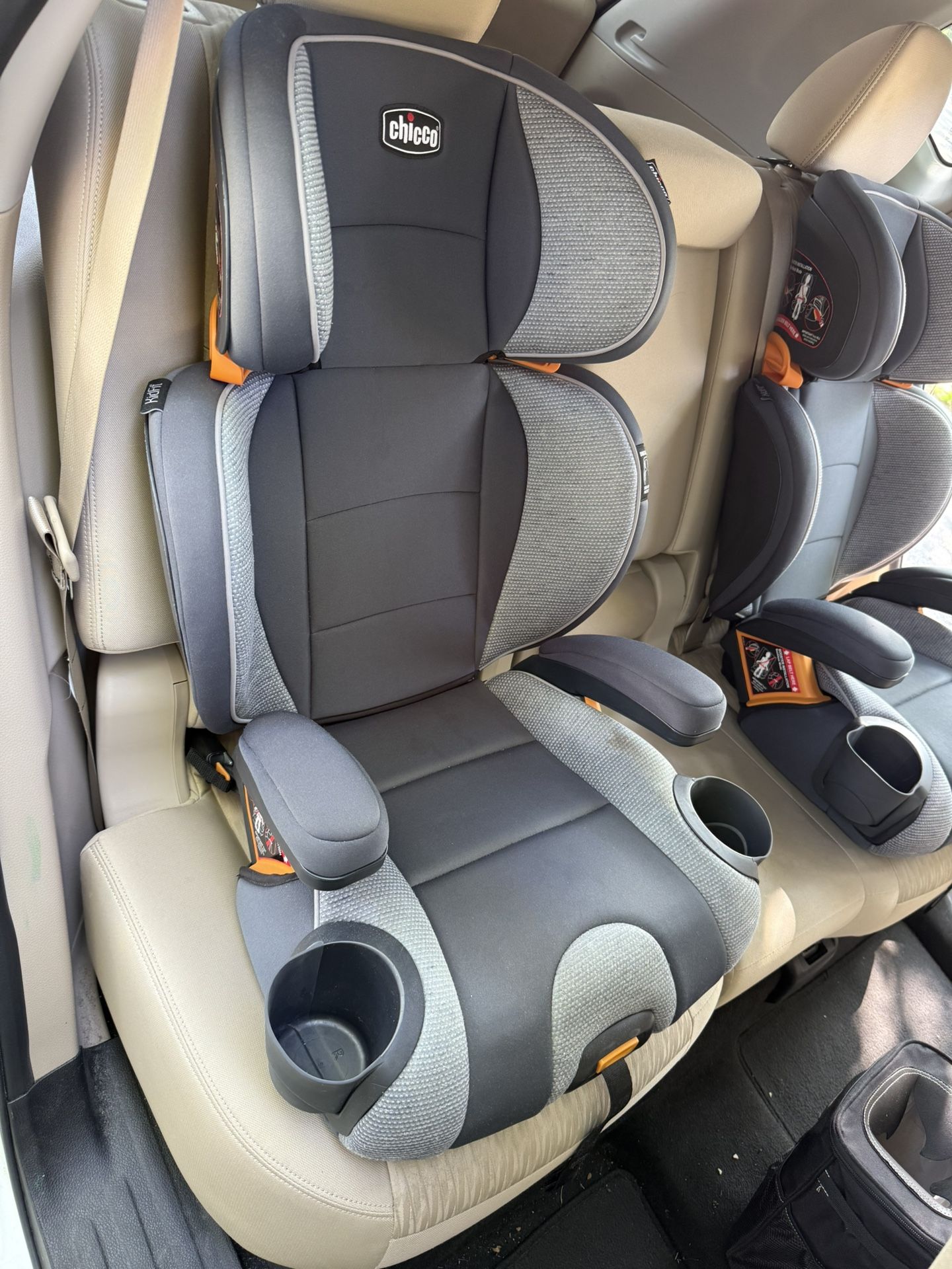 2 Chicco KidFit High Back Booster Car Seats