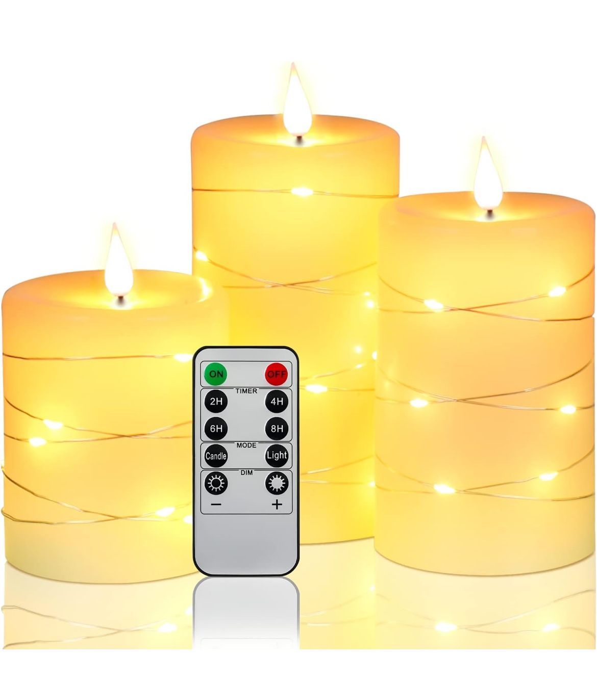3 Pack Of Flameless LED Candles 🕯️