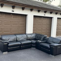 🛋️Sectional Sofa/Couch - Black - Recliners - Delivery Available 🚛
