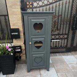 Dresser Cabinet Solid wood H 55” x 15” D X 25” W