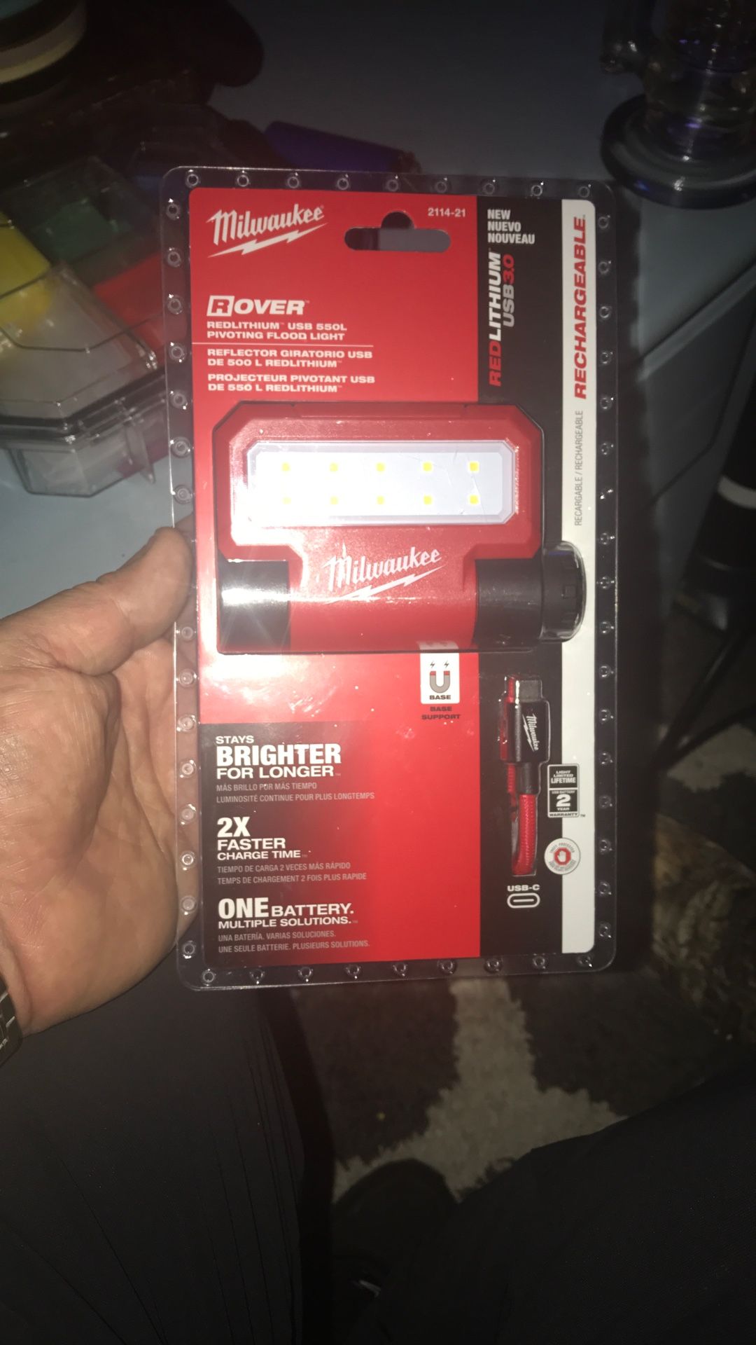Milwaukee Rover Red Lithium 3.0 Flood Light