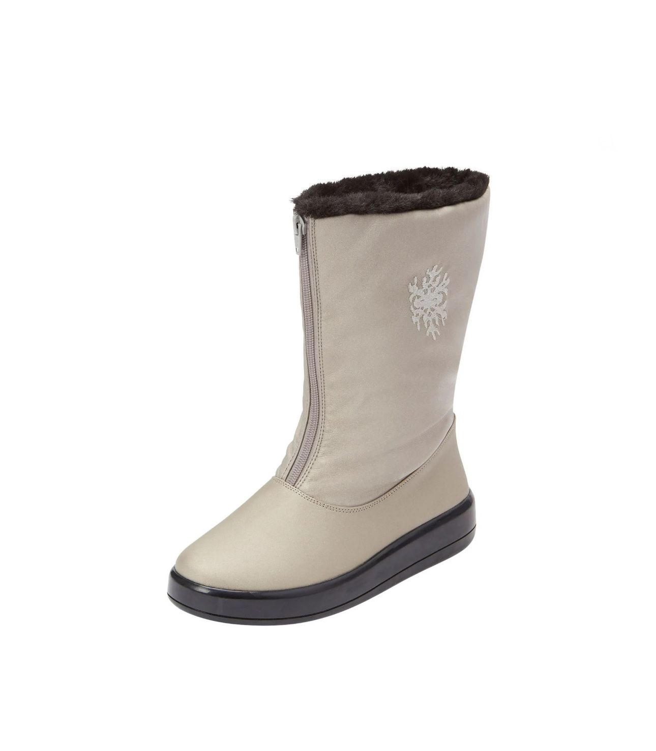 Comfortview Snowflake Weather Boot Mid Calf Women's Winter Snow Boots 8W