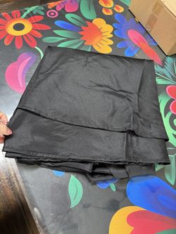 19 ct round table cloth black