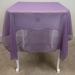 15 Purple Sheet Square Table Runners