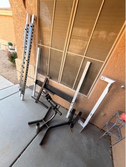 Body Solid Metal Various Pieces For Squat Rack And Bench