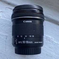 Canon DSLR Camera EFS 10-18mm Lens in Excellent Condition