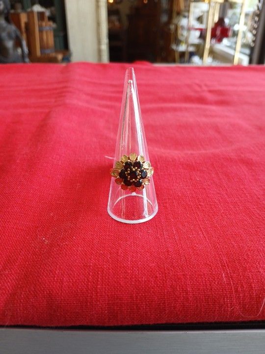 Garnet Gold Ring