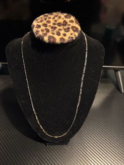 Gold Plated Figaro Chain Necklace